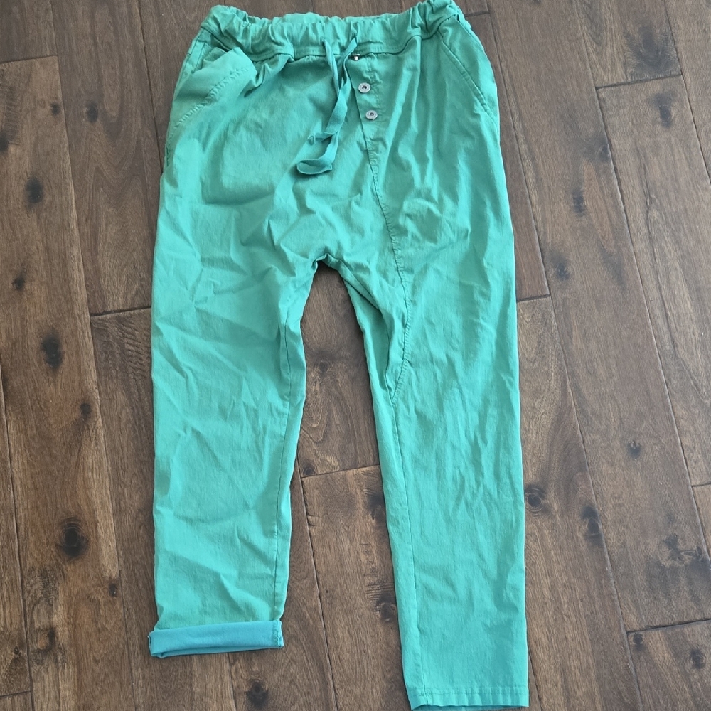 Teal Drawstring Pants